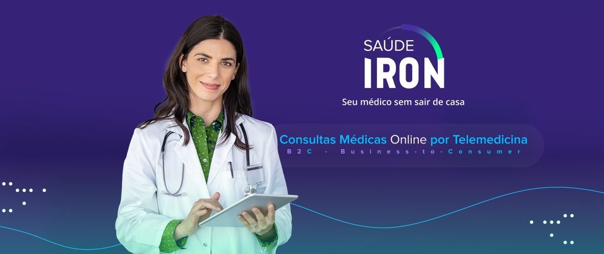 Saúde IRON — Consultas médicas online por telemedicina, seu médico sem sair de casa
